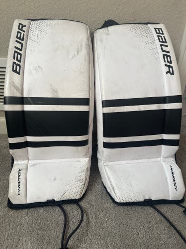 Medium Bauer GSX Prodigy Goalie Leg Pads (Used) M22 S20 Prodigy GSX