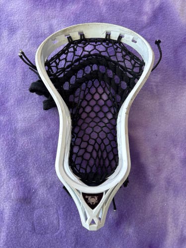 White ECD Lacrosse Rebel Strung Head (Used)