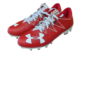 Used Under Armour Adult FB Cleats Red Senior 7.5 11833-S000166327