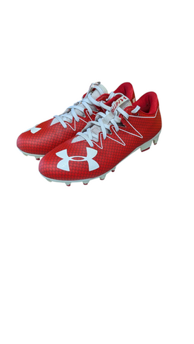 Used Under Armour Adult FB Cleats Red Senior 7.5 11833-S000166327