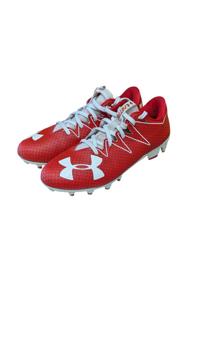 Used Under Armour Adult FB Cleats Red Senior 7.5 11833-S000166327
