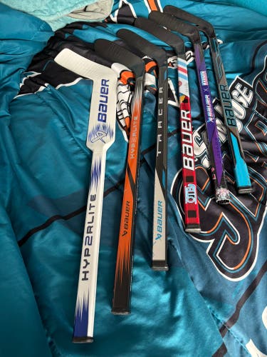 Youth Bauer Mystery Mini Left Hand Hockey Stick (Used)