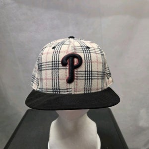 NWS Philadelphia Phillies White Plad New Era 59fifty 7 1/2 MLB
