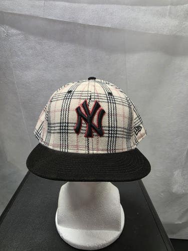 NWS New York Yankees White Plaid New Era 59fifty 8 MLB