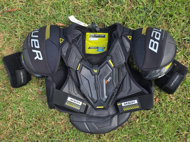 Large Intermediate Bauer Supreme Mach Shoulder Pads (Used)