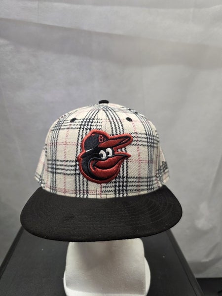 NWS Baltimote Orioles White Plad New Era 59fifty 7 1/2 MLB