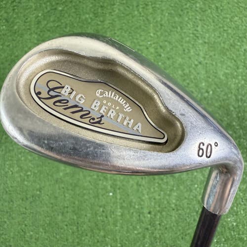 Callaway Ladies Womens Big Bertha Gems Lob Wedge 60 Gems 65i Graphite 33.5