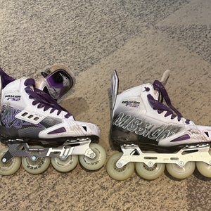 Used Bauer Mission Inline Skates size 8.5