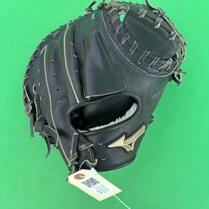 Black Mizuno Global Elite RH Catcher's Baseball Glove 33.5" (Made in Japan)