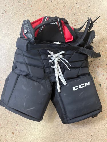 Black Junior Small CCM HPG 1.5 Hockey Goalie Pants (Used)