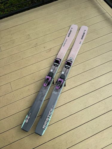 Women's 2025 All Mountain 168 cm Elan Ripstick 94 Skis With Bindings Max Din 11 (Used)