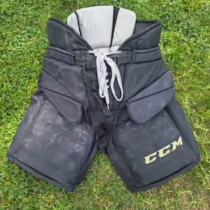 Black Senior Large CCM HPG11k Hockey Goalie Pants Pro Stock