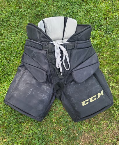 Black Senior Large CCM HPG11k Hockey Goalie Pants Pro Stock