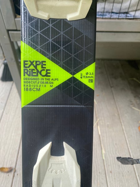 Rossignol Experience 88 188 cm All Mountain Skis With Bindings Max Din 16 (Used)