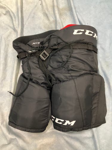 Black Youth Large CCM JetSpeed FT350 Hockey Pants (Used)