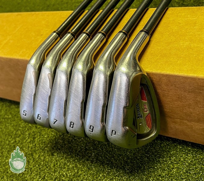 Used Right Handed Srixon GiE Irons 5-PW SV-3019J 58g Regular Flex Graphite