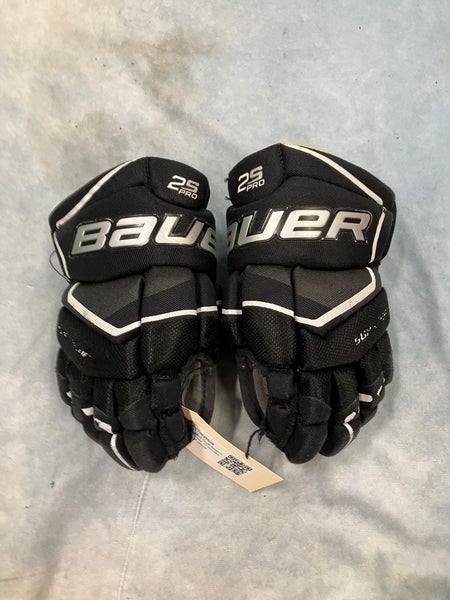 Black Youth Bauer Supreme 2S Pro Gloves 9" (Used)