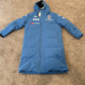 US Ski Team Long Puffy Jacket Large