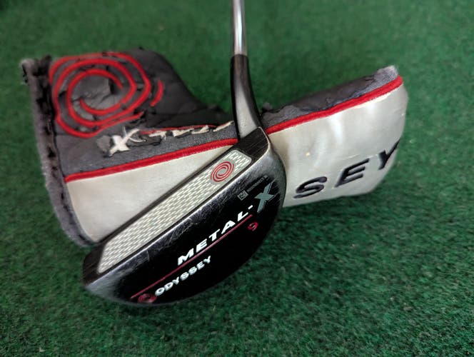 Odyssey Metal X 9 Mid Mallet Putter with Metal X Putter Cover