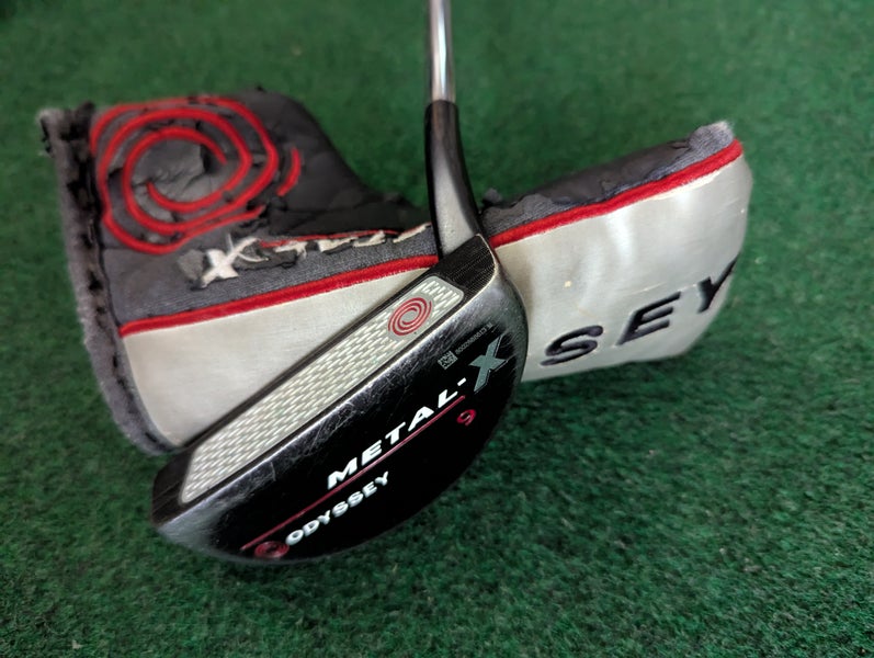 Odyssey Metal X 9 Mid Mallet Putter with Metal X Putter Cover
