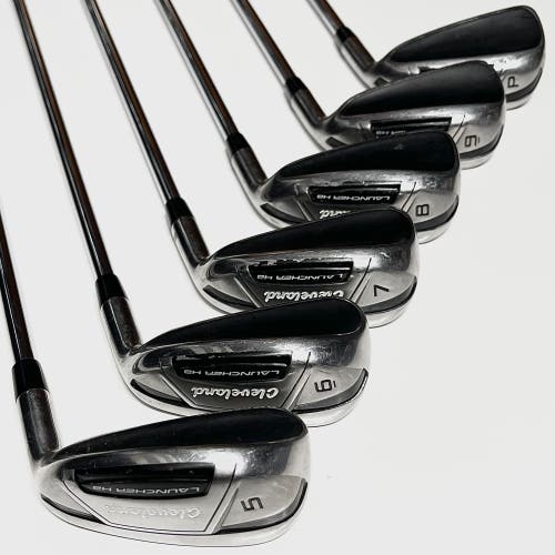Cleveland Launcher HB Turbo 5-9, PW Right Hand Stiff Flex Steel Shafts (+0.25”)
