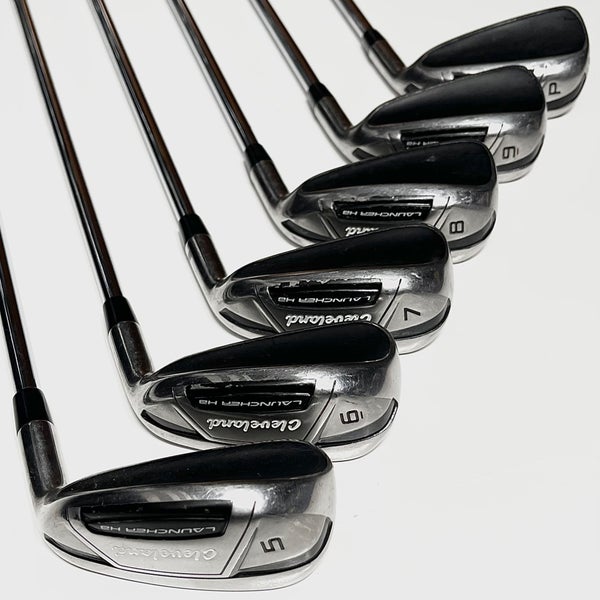 Cleveland Launcher HB Turbo 5-9, PW Right Hand Stiff Flex Steel Shafts (+0.25”)