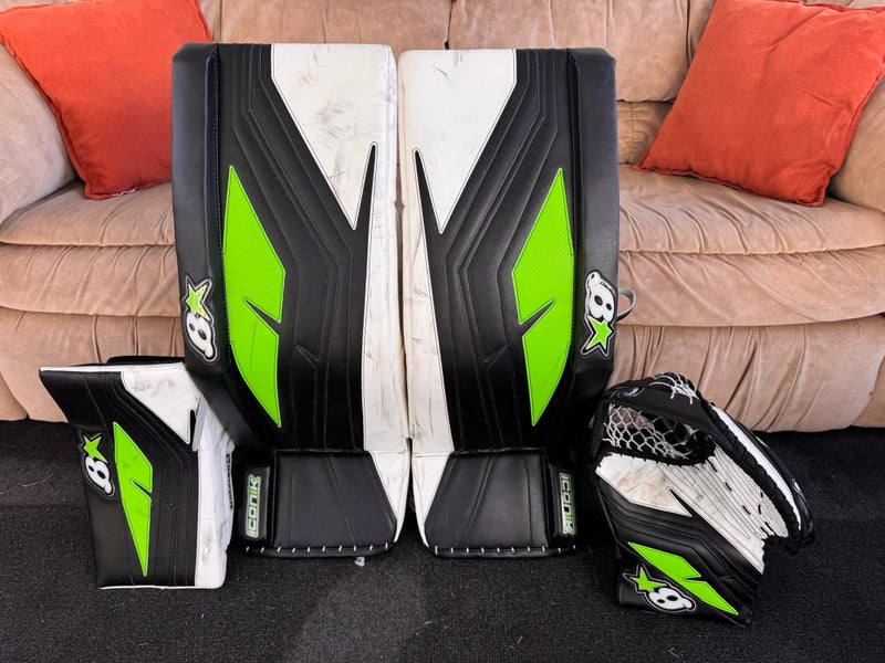 Brian's Iconik Set | 31+1.5 (Fits Like 32) | Black, Neon Green Weave, White