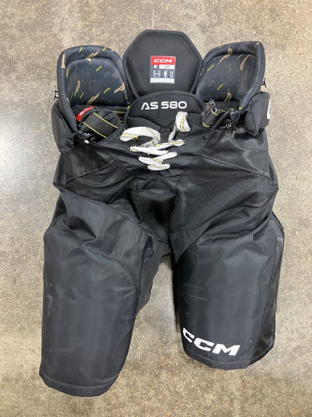 Black Senior Large CCM Tacks AS 580 Hockey Pants (Used)