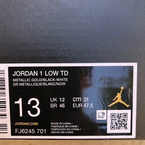 Men's Size 13.0 (W 14.0) Jordan Low Top Molded Cleats (New)