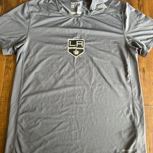 Los Angeles Kings Pro Stock - Gray Large Men's Adidas Shirt (Used)