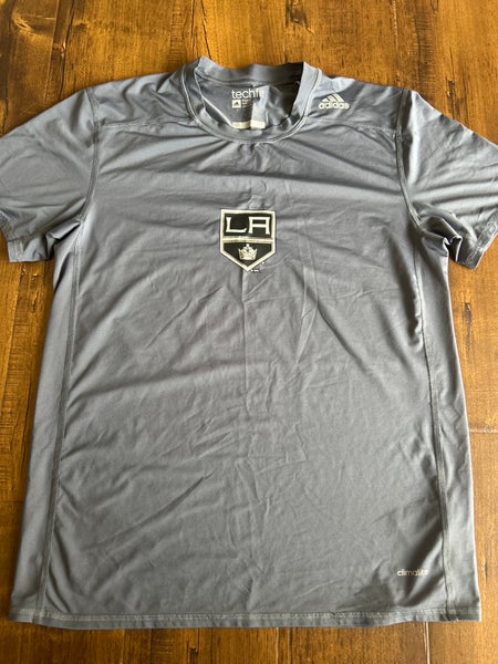 Los Angeles Kings Pro Stock - Gray Large Men's Adidas Shirt (Used)