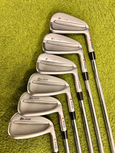 Men's Ping iBlade Right Handed Iron Set Stiff Flex Steel Shaft (Used)