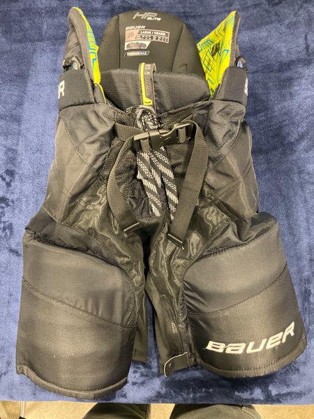 Black Junior Large Bauer HP ELITE Hockey Pants (Used)