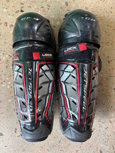 Junior CCM Jetspeed XTRA Pro Shin Pads 11" (Used)