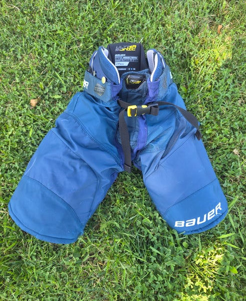 Blue Intermediate Medium Bauer Supreme Ultrasonic Hockey Pants