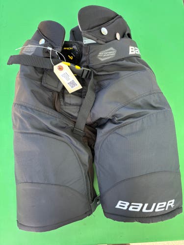 Black Intermediate Medium Bauer Supreme Mach Hockey Pants