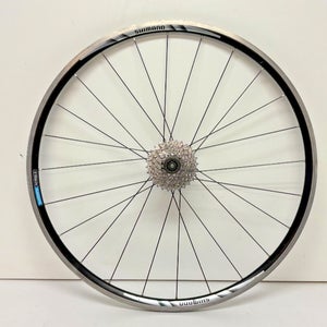 Shimano WH-R500 8-Spd 24/20-Spoke Black Aluminum 622x15/700C Road Bike Wheelset