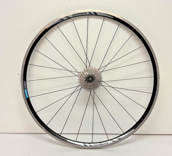 Shimano WH-R500 8-Speed 24-Spoke Black Aluminum 622x15/700C Road Bike Rear Wheel