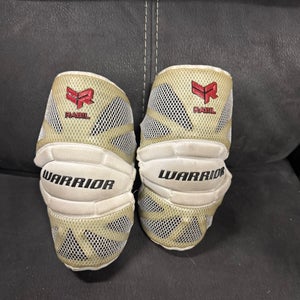 Used Warrior RABIL Lacrosse Arm Pads/Guards White LG