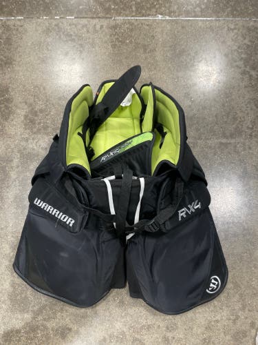 Black Senior XL Warrior Ritual X4 Pro+ Hockey Goalie Pants (Used)