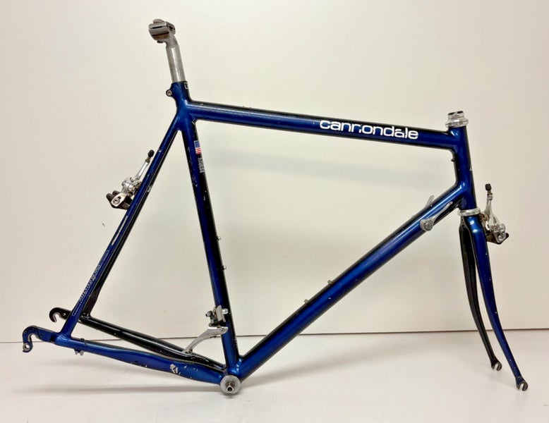 Vintage Cannondale 63cm C-T 3.0 Road Race Aluminum Frame/Fork Shimano BB Brakes+