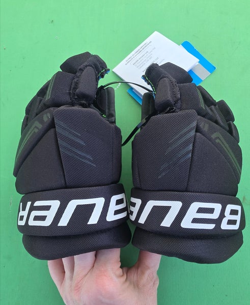 New Black Youth Bauer Bauer X Gloves 8"