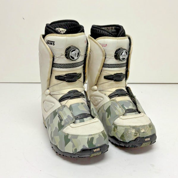 Vans Fargo Boa-Coiler All-Mountain Snowboard Boots w/Recco White US 13 EU 47
