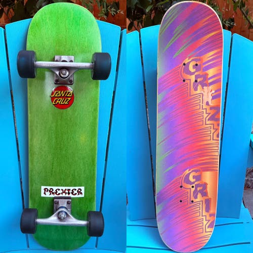 Refurbished Permanent Vacation Complete Skateboard 8.75” Vintage Tracker Trucks