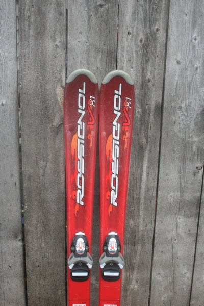 Kid's All Mountain 120 cm Rossignol Skis With Dynastar Adjustable Bindings