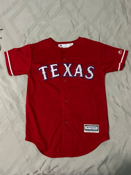 Red Medium Kids Unisex Majestic Jersey (Used)