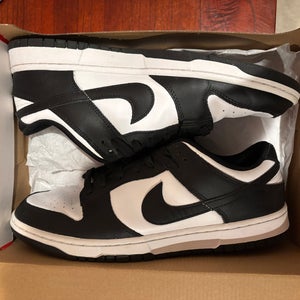 Black Men's Size M 12.0 (W 13.0) Adult Nike Dunk Low Shoes (New)