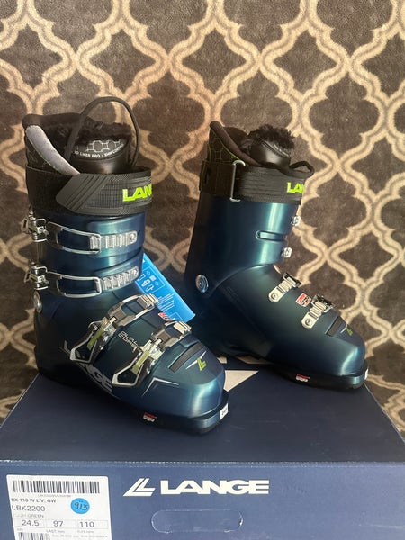 2023 Lange RX 110 W LV GW Ski Boots Brand New! Size 24.5