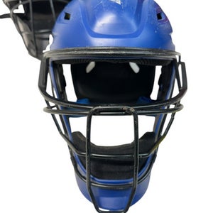 Used Easton ELITE X Catchers Helmet w/Mask Royal Blue SM 11835-S000198635