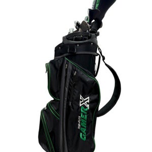 Used Wilson GAMER X Mens Package Set RH Black And Green 13 Piece 11835-S000198771